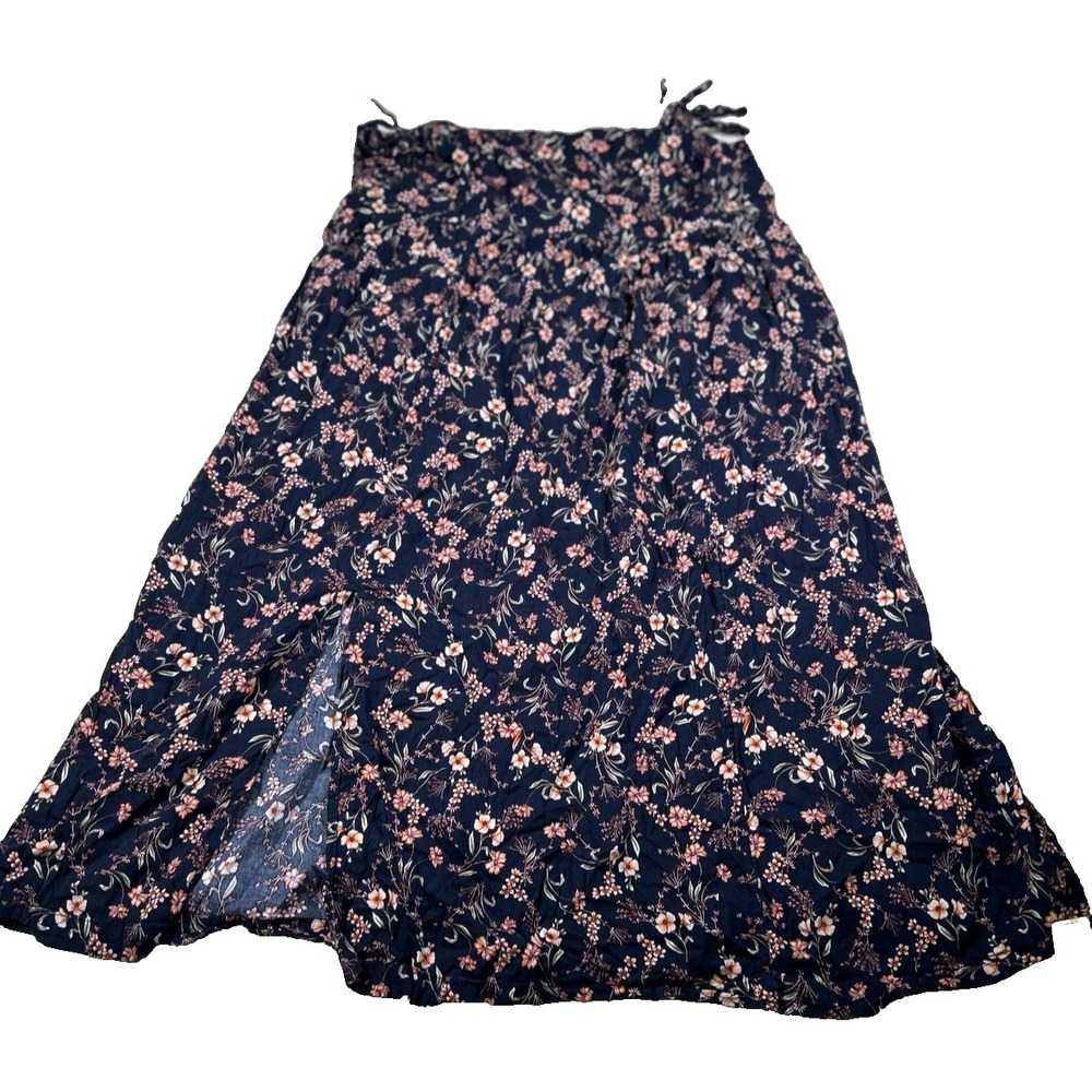 Old Navy Womens Size XL Black Floral Pockets Dress Dark Fairy‎ Grunge BloomCore